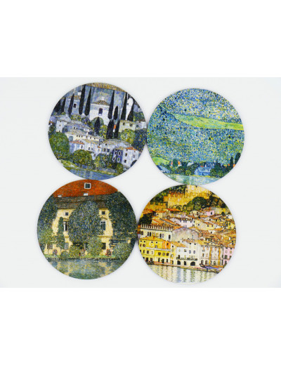 Coaster Set Klimt 4 Motifs