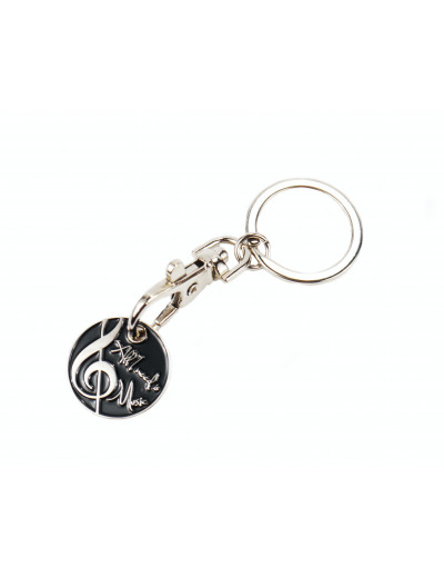 Keyring with trolley coin...