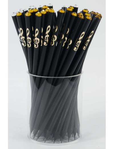 Pencil with g-clef gold...