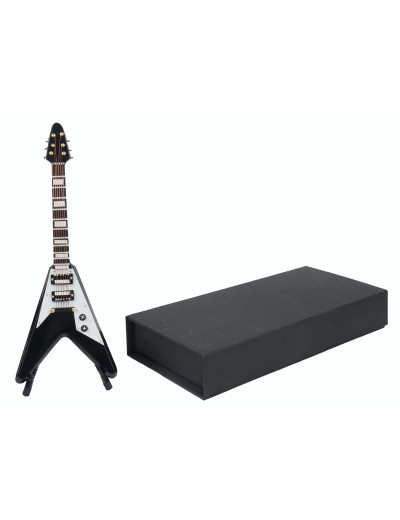 Electric Guitar with stand&gift case black 17 cm