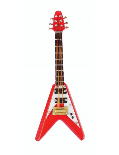 Magnet Electric Guitar (V) red 10 cm
