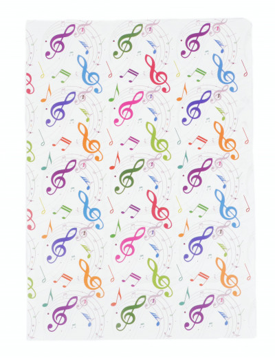 L folder g-clef colourful A4