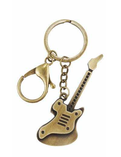 Schlüsselanhänger Elektrische Gitarre 7 cm Metall