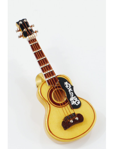 Miniature pin guitar 7 cm with gift case