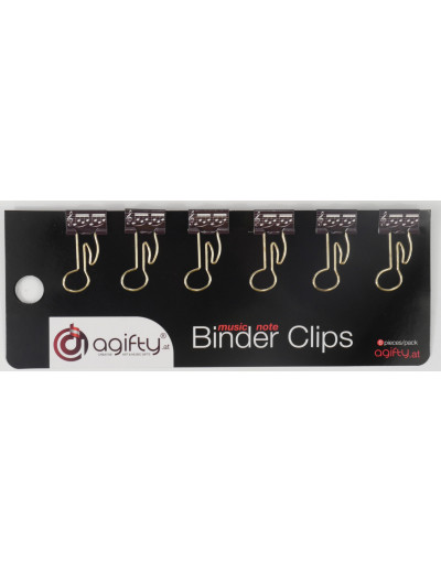 Binder Clip quaver gold 6...