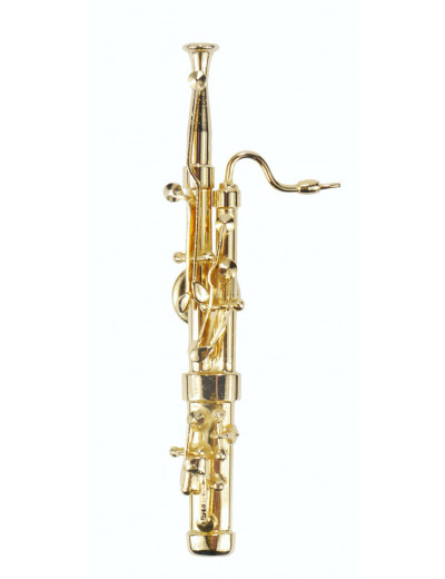 Magnet bassoon 8 cm gold plated