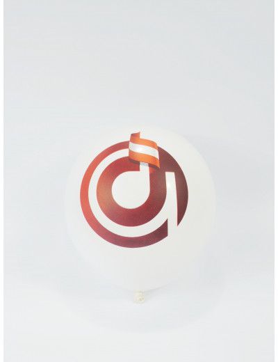 Balloon ''agifty'' white Ø 28 cm latex