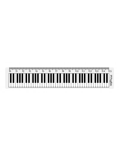 Ruler keyboard 15cm...