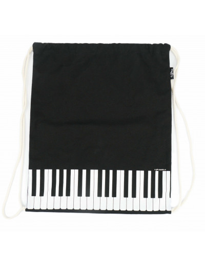 Drawstring bag keys black