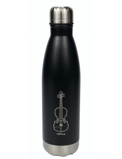 Thermo drink bottle: violin