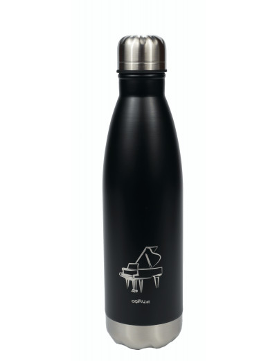 Thermo drink bottle: grand piano