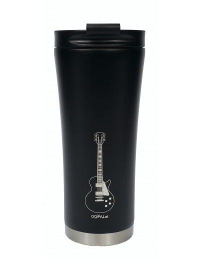 Coffee-to-go thermo mug: e-guitar