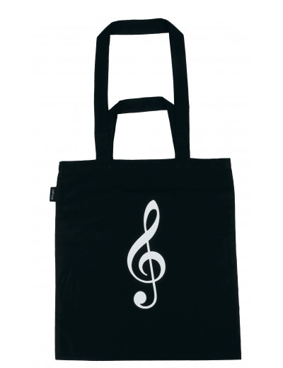 Tote bag g-clef black (2 IN 1)