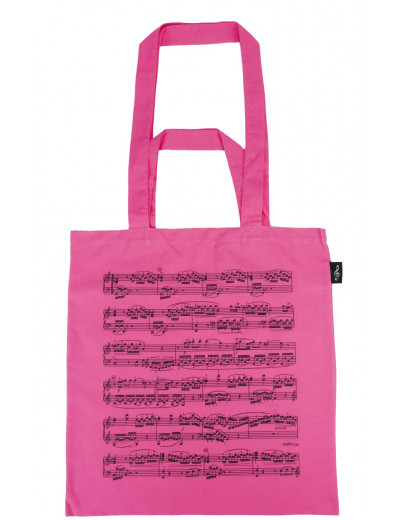 Tote bag notelines pink ( 2...