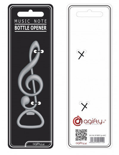 Bottle opener g-clef