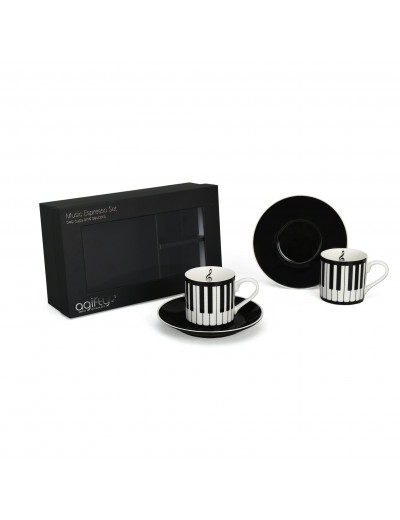 Espresso cup with saucer: keyboard