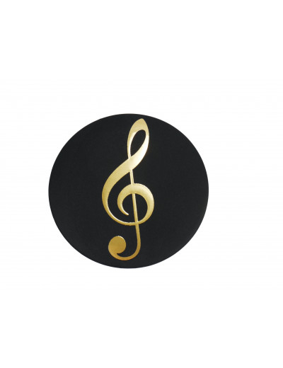 Magnet button: g-clef gold...