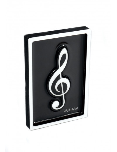 Magnet Violinschlüssel weiß...