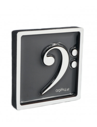 Magnet bass clef white...